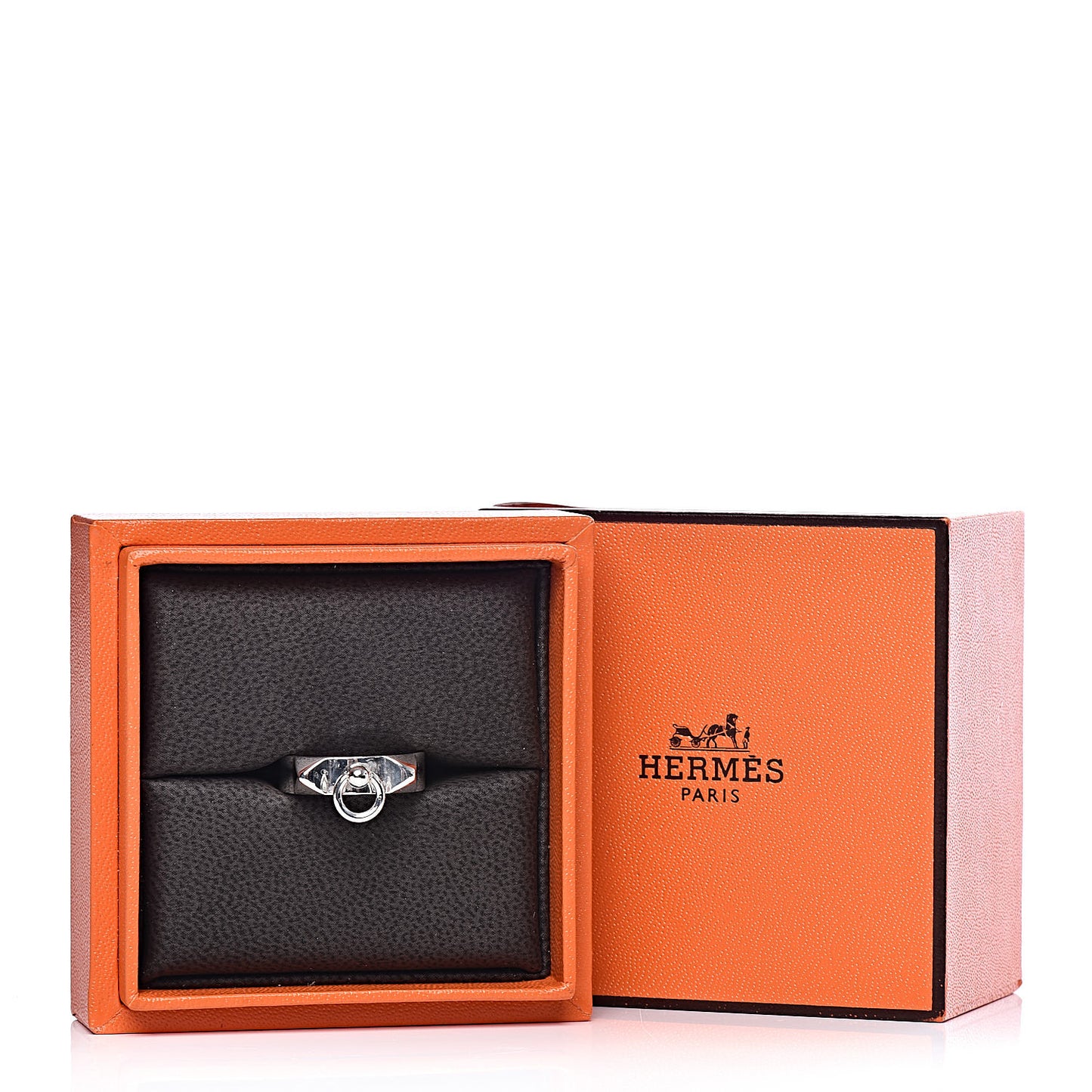 Sterling Silver PM Collier De Chien Ring 51 5.75