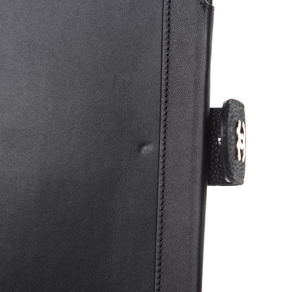 Chanel Iridescent Caviar Quilted Crossbody iPad Holder Black 10 of 16