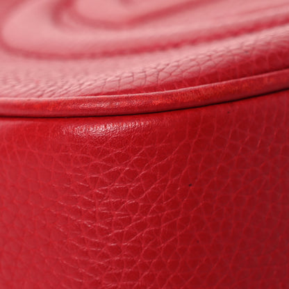 Gucci Pebbled Calfskin Small Soho Disco Bag Vibrant Red 12 of 19