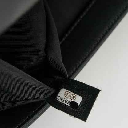 Chanel Lambskin Iridescent PVC Chevron Quilted Medium Boy Flap Black Silver 9 of 9