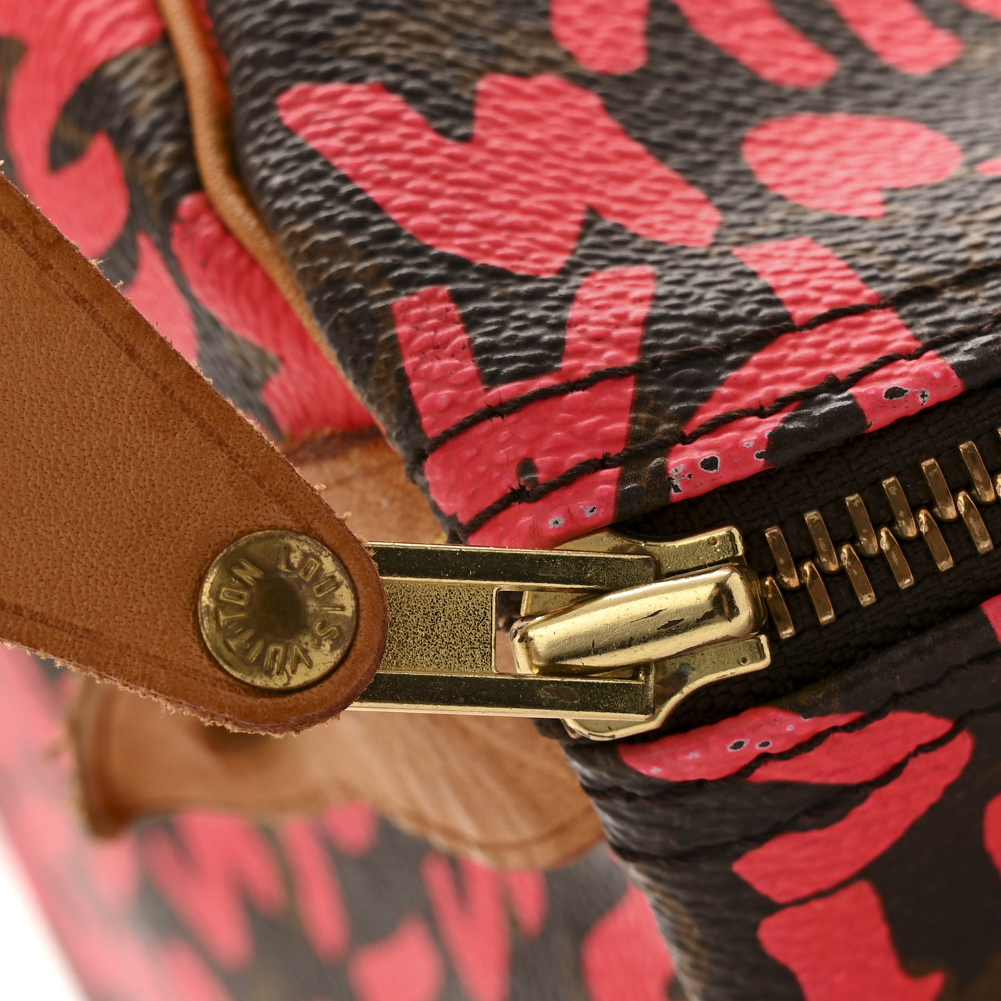 Monogram Graffiti Speedy 30 Fuchsia