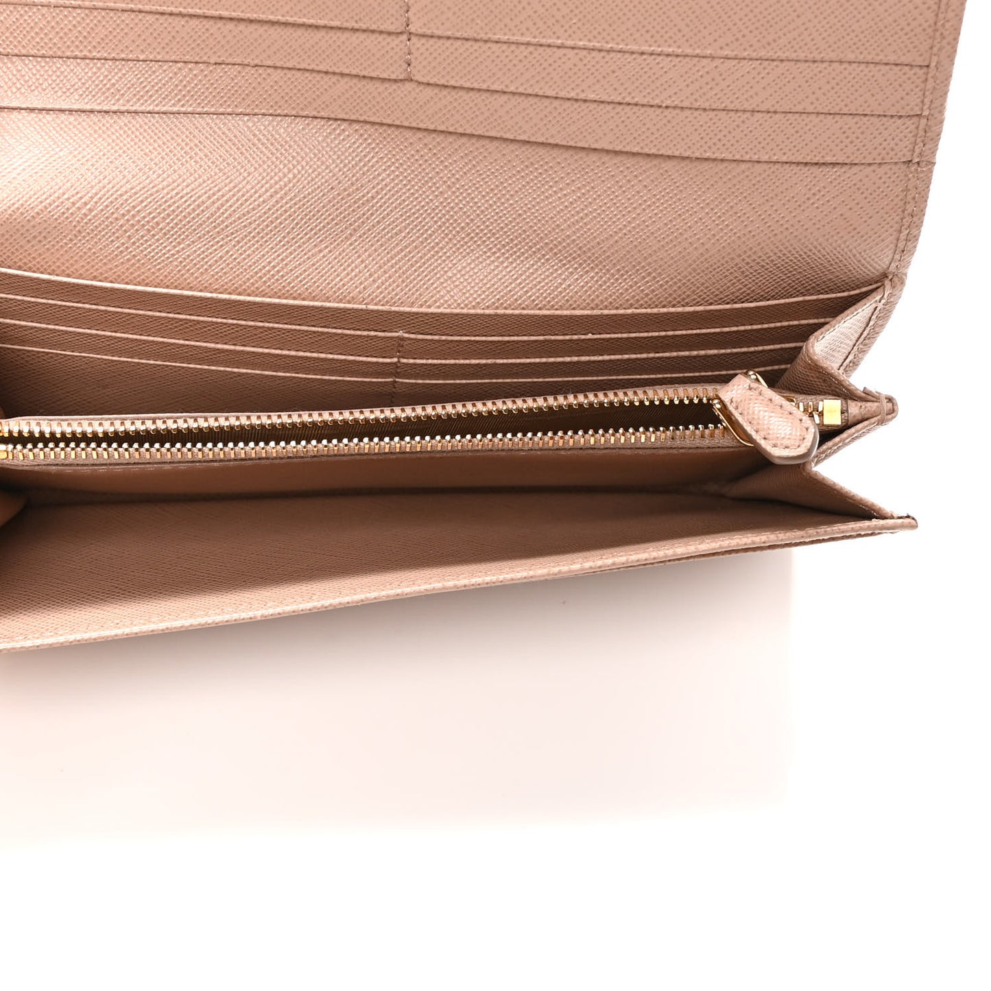 Saffiano Metal Continental Flap Wallet Cammeo