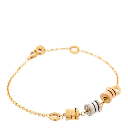 Bulgari 18K Yellow Rose White Gold B.Zero1 Bracelet 1 of 7