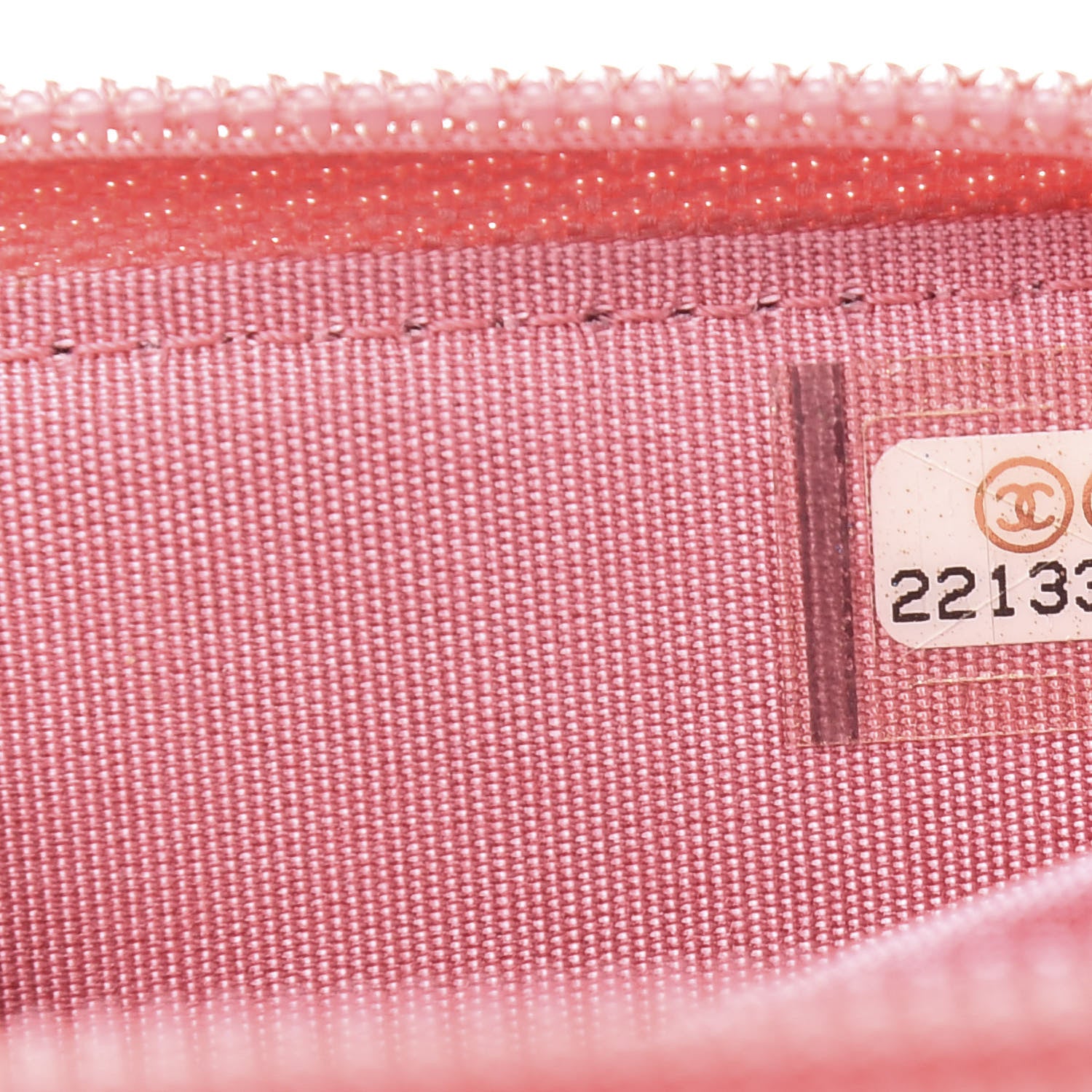 Chanel Calfskin Chevron Quilted Zip Around Boy Coin Purse Wallet Pink 7 of 9