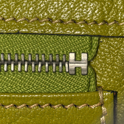 Hermes Chevre Mysore Bi-Color Birkin 30 Vert Anis Vert Chartreuse 22 of 39