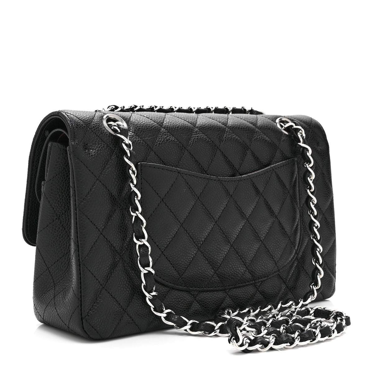 Chanel Caviar Quilted Medium Double Flap Black 3 of 10