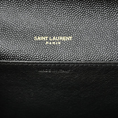 Saint Laurent Grain De Poudre Uptown Chain Wallet Black 7 of 11