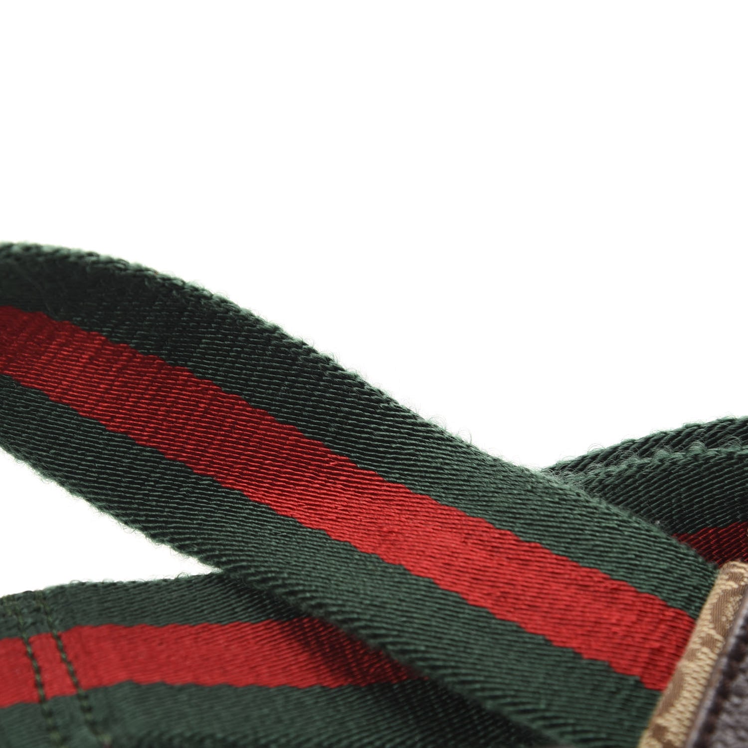 Gucci GG Monogram Web Double Pocket Belt Bag Dark Brown 12 of 13