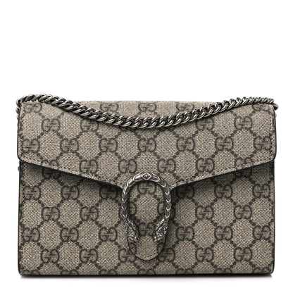Gucci GG Supreme Monogram Mini Dionysus Chain Wallet Beige Black 1 of 12