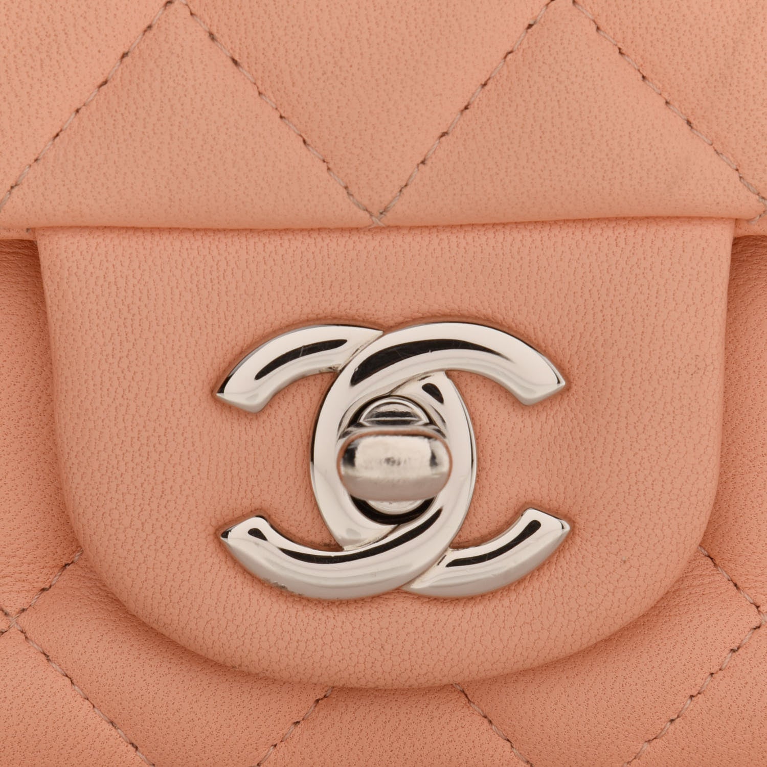 Chanel Lambskin Quilted Mini Rectangular Flap Light Pink 7 of 11