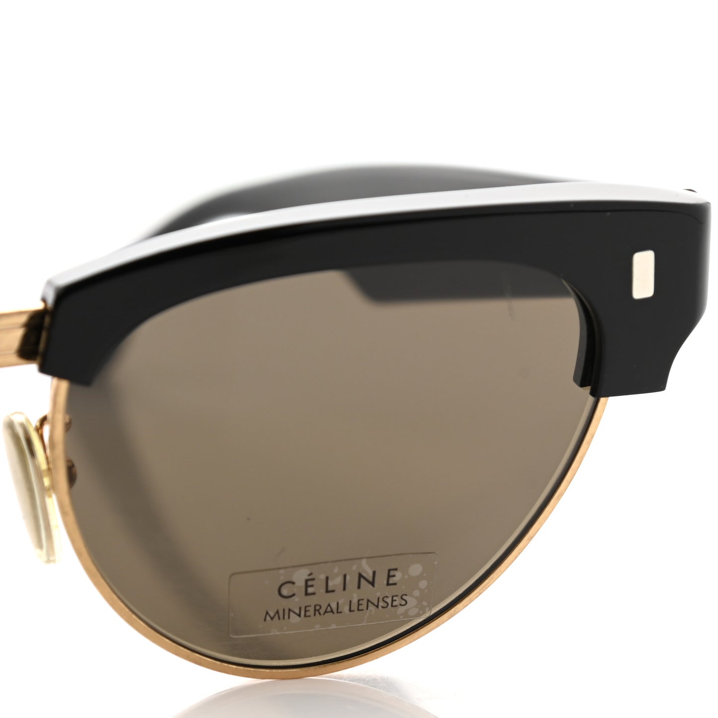 Acetate Cat Eye Sunglasses CL40059U Black Gold
