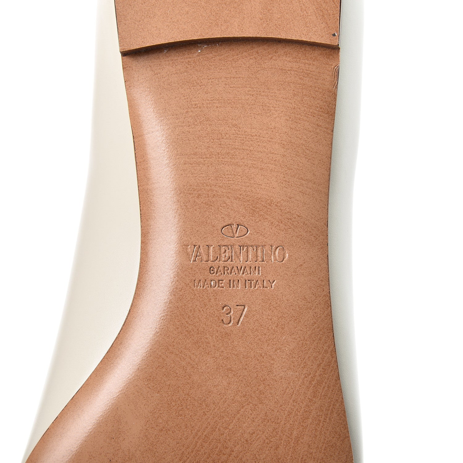 Valentino Garavani Nappa Vlogo Flats 37 Light Ivory 10 of 11