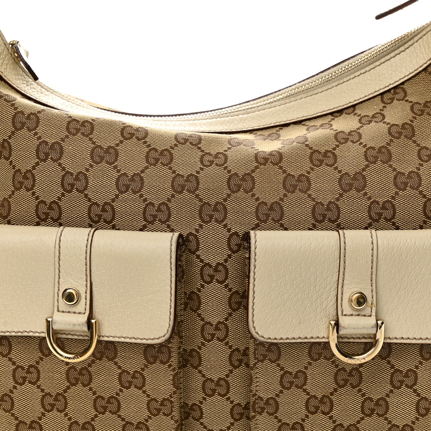 Monogram Pocket Hobo Off White