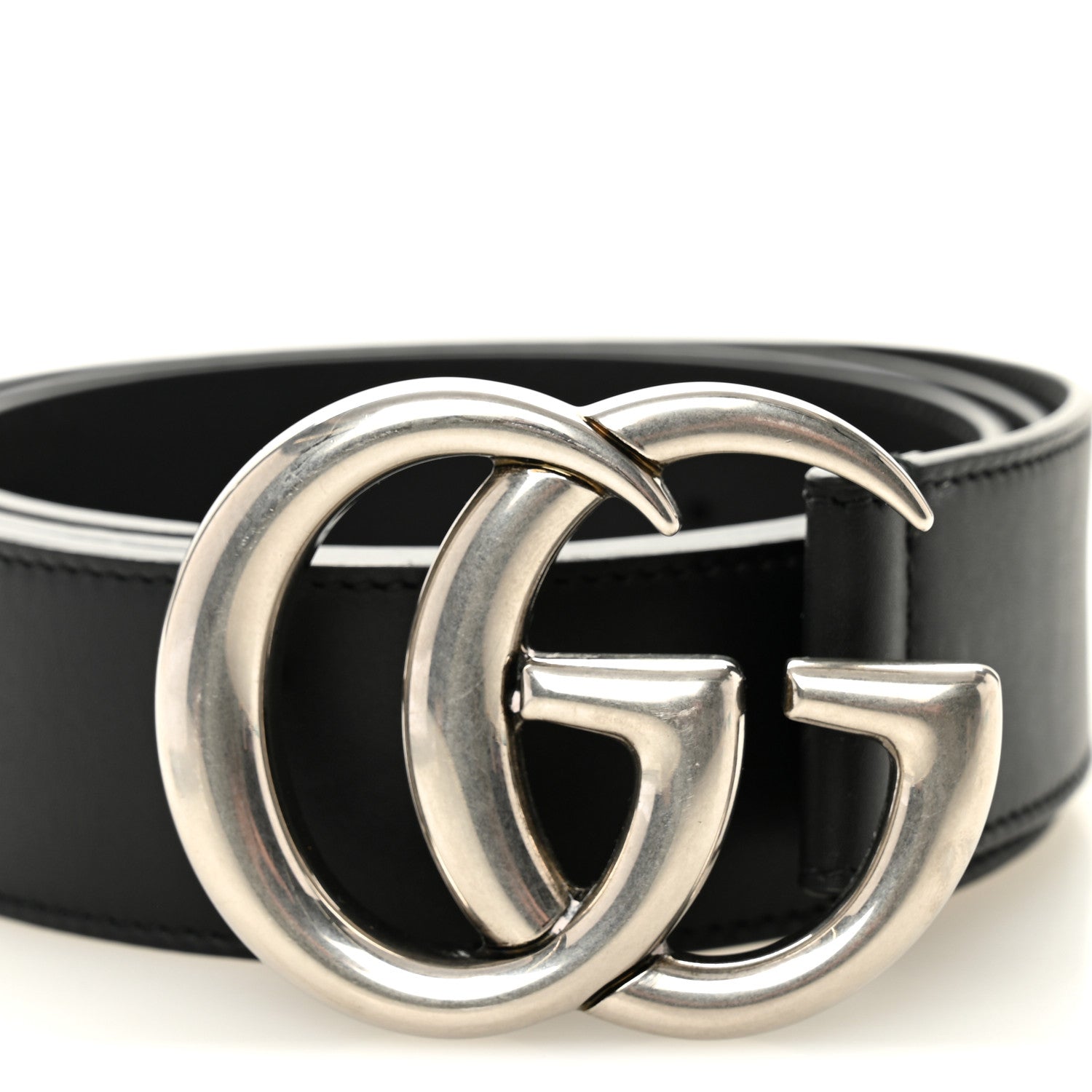 Gucci Calfskin Double G 40mm Belt 100 40 Black 1 of 5