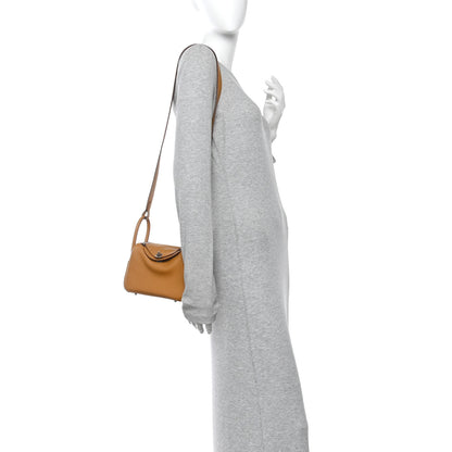 Hermes Swift Verso Mini Lindy 20 Sesame Bleu Brume 2 of 12