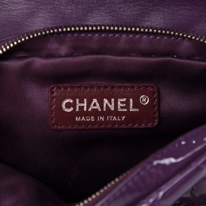 Chanel Patent Brilliant Mini Flap WOC Bag Violet 9 of 12