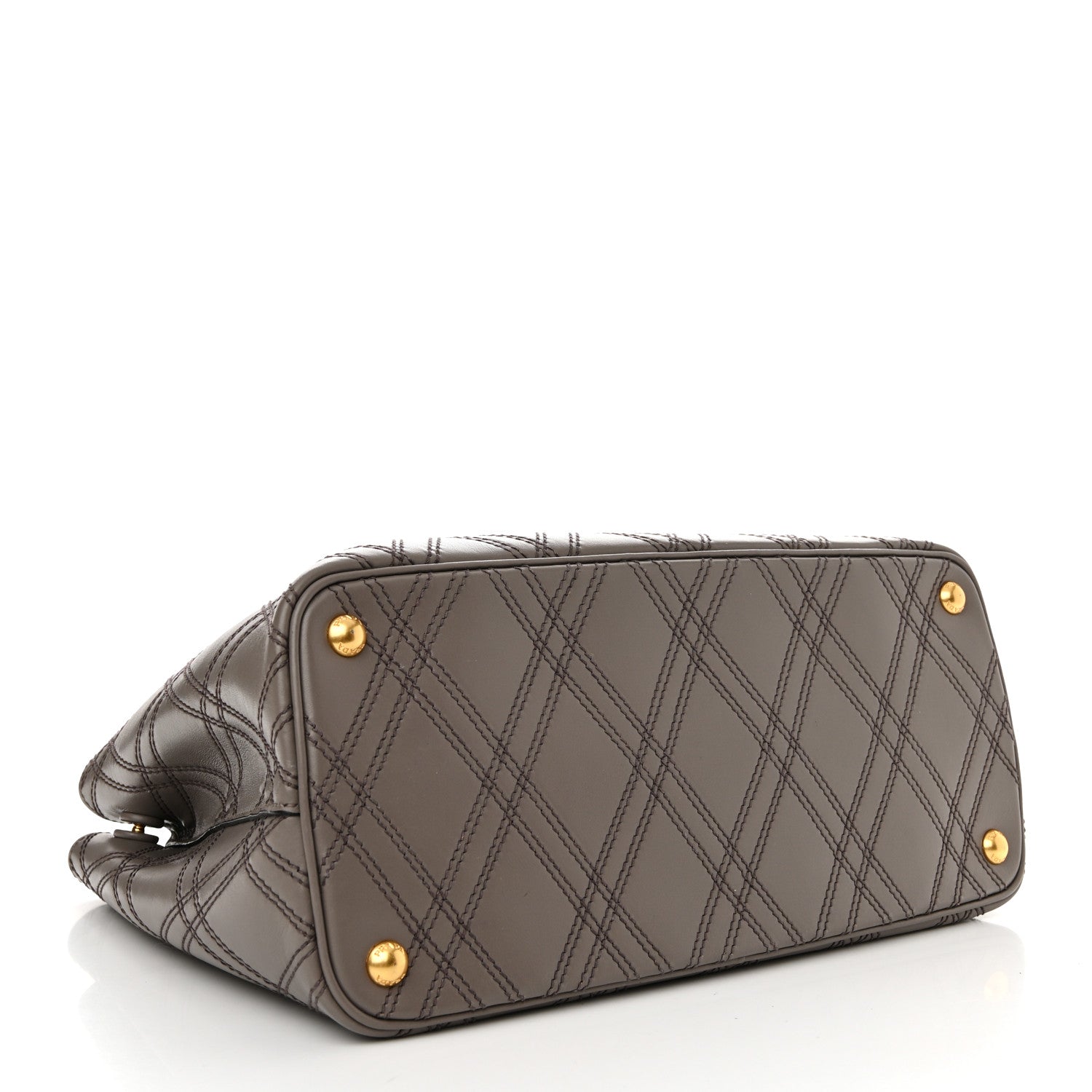 Prada City Calf Quilted Large Double Bag Argilla 4 of 10