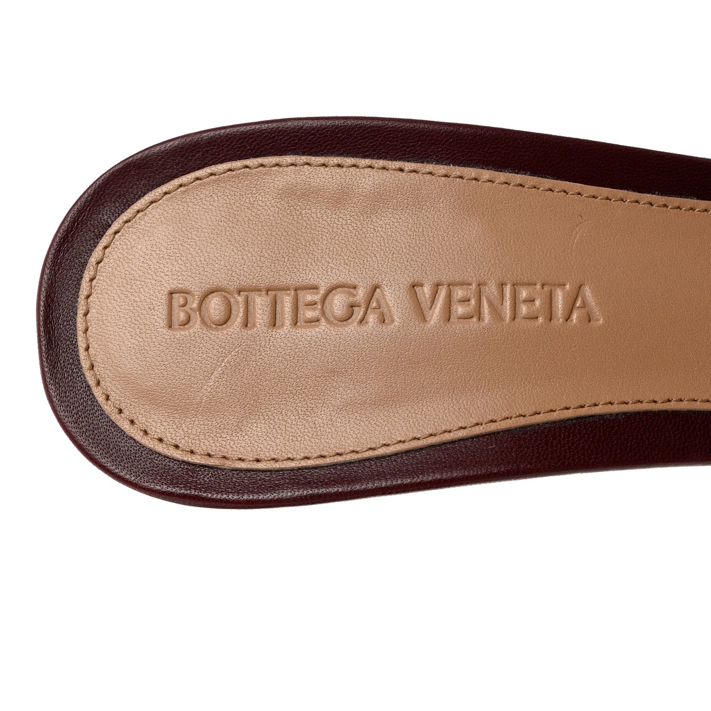 Lambskin Stretch Wedge 90mm Sandals 37 Brown