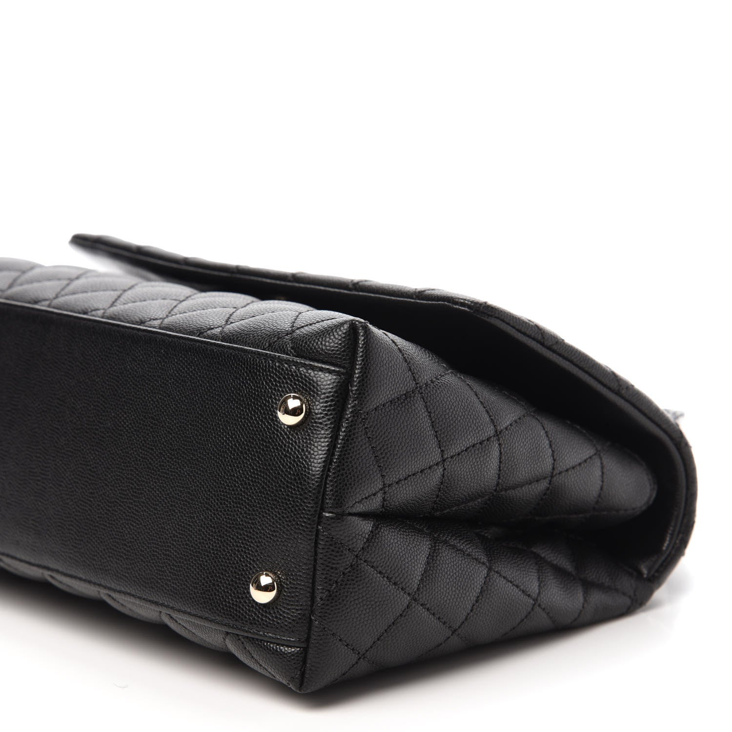 Chanel Caviar Quilted Small Coco Handle Flap Black 7 of 11