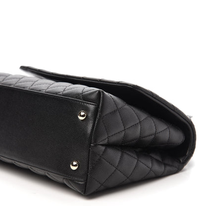 Chanel Caviar Quilted Small Coco Handle Flap Black 7 of 11