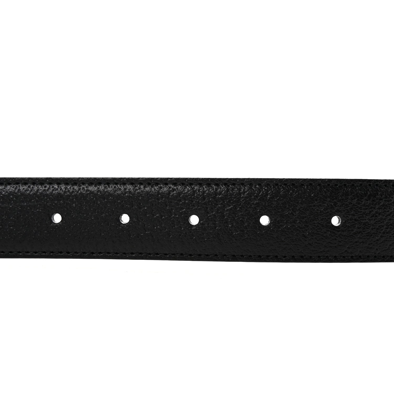 Gucci Textured Dollar Calfskin Square G 30mm Belt 100 40 Black Green 3 of 5
