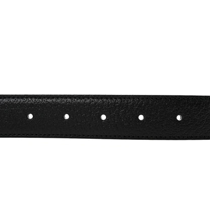 Gucci Textured Dollar Calfskin Square G 30mm Belt 100 40 Black Green 3 of 5