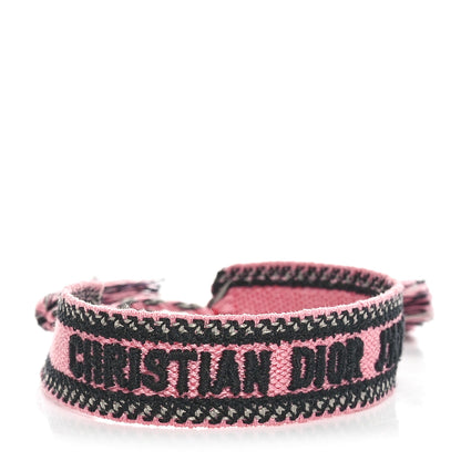 Christian Dior Woven Cotton J'Adior Friendship Bracelet Pink Multicolor 1 of 4