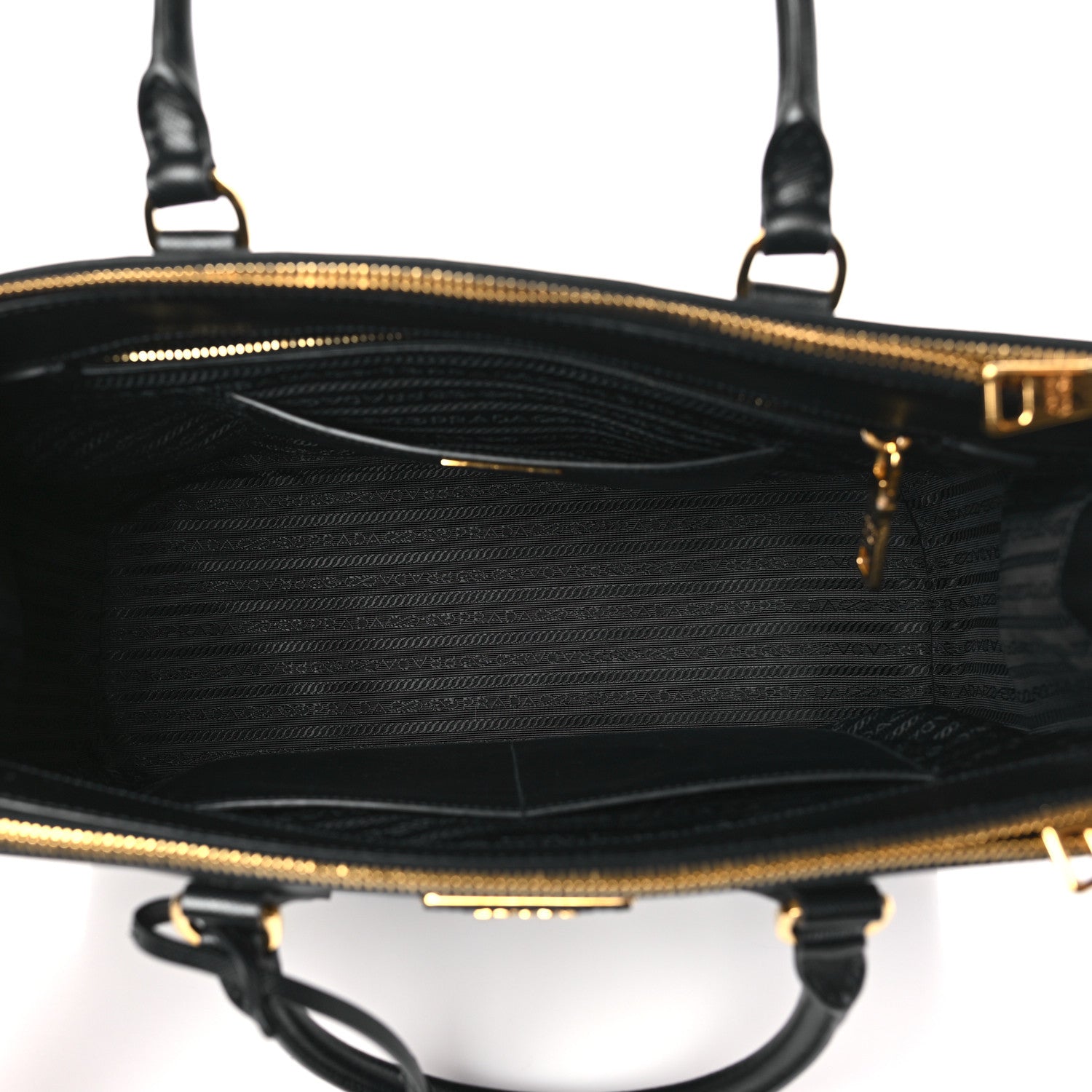 Prada Saffiano Medium Galleria Double Zip Tote Black 5 of 13