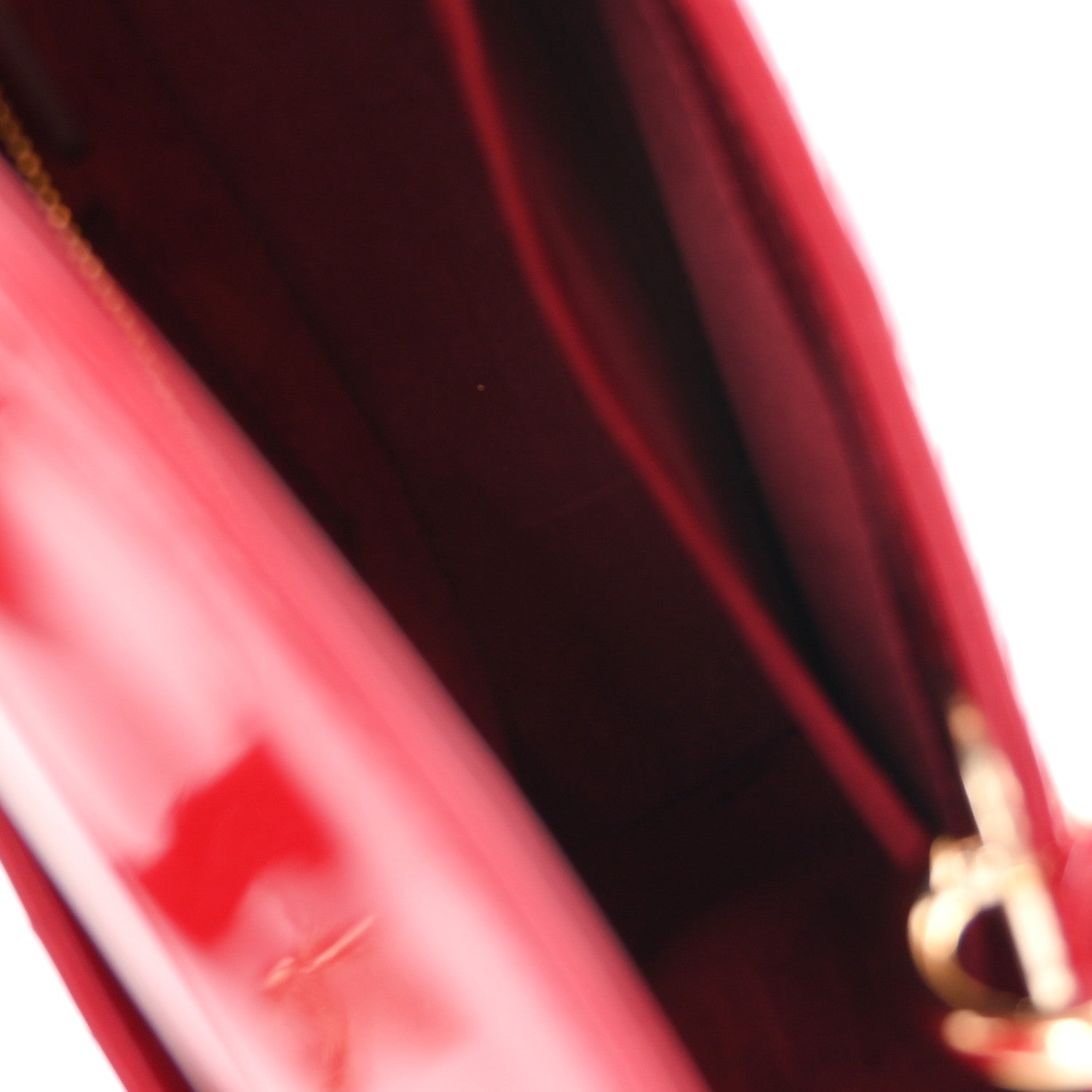 Christian Dior Patent Cannage Small Lady Dior Cherry Red 5 of 10