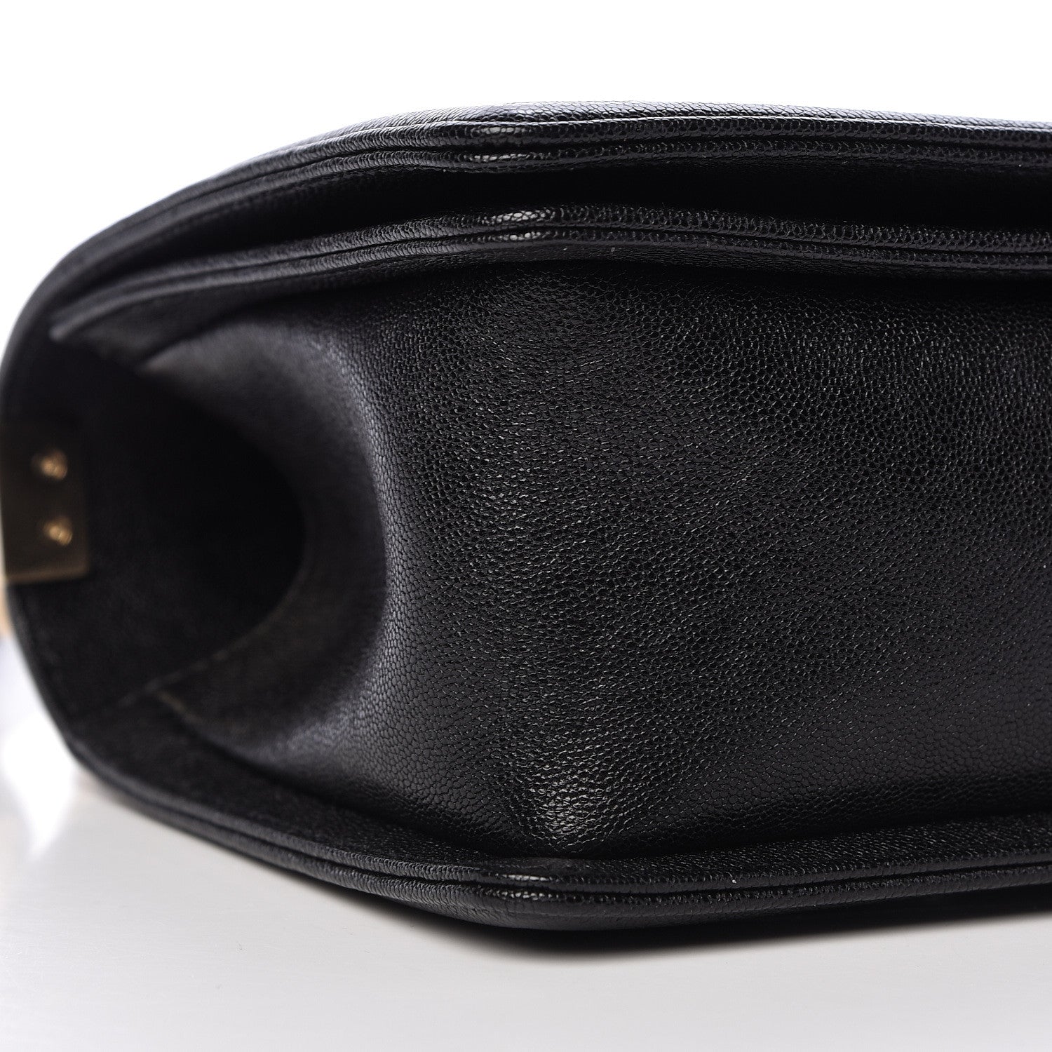 Chanel Caviar Chevron Quilted Medium Boy Flap Black 9 of 10