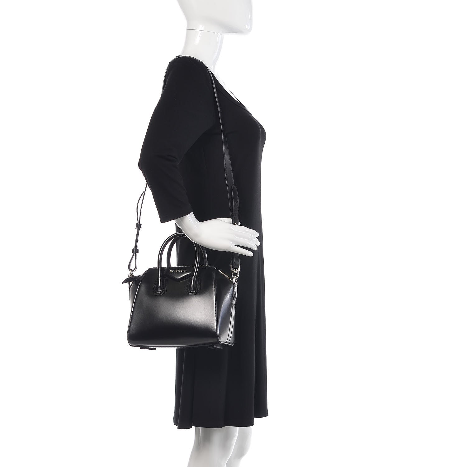 Givenchy Shiny Lord Calfskin Mini Antigona Black 2 of 11