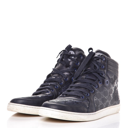 Gucci Imprime Monogram Mens Coda High Top Sneakers 11.5 Blue 3 of 18