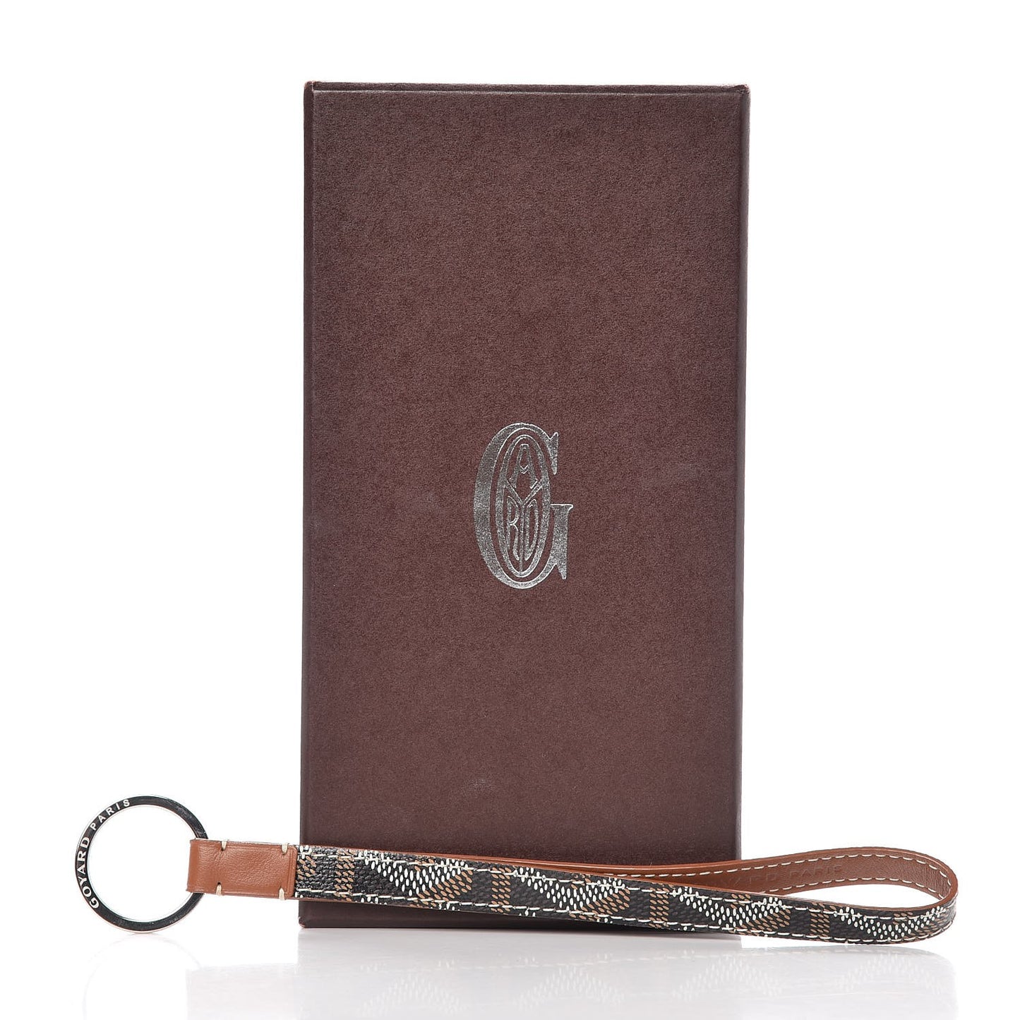 Goyardine Sesame Key Holder Black Gold
