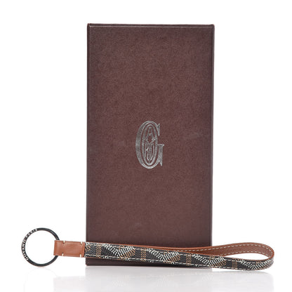 Goyard Goyardine Sesame Key Holder Black Gold 4 of 4