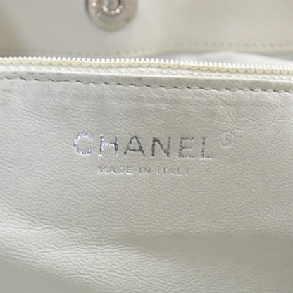 Chanel Leather Large Modern Chain Tote White 10 of 13