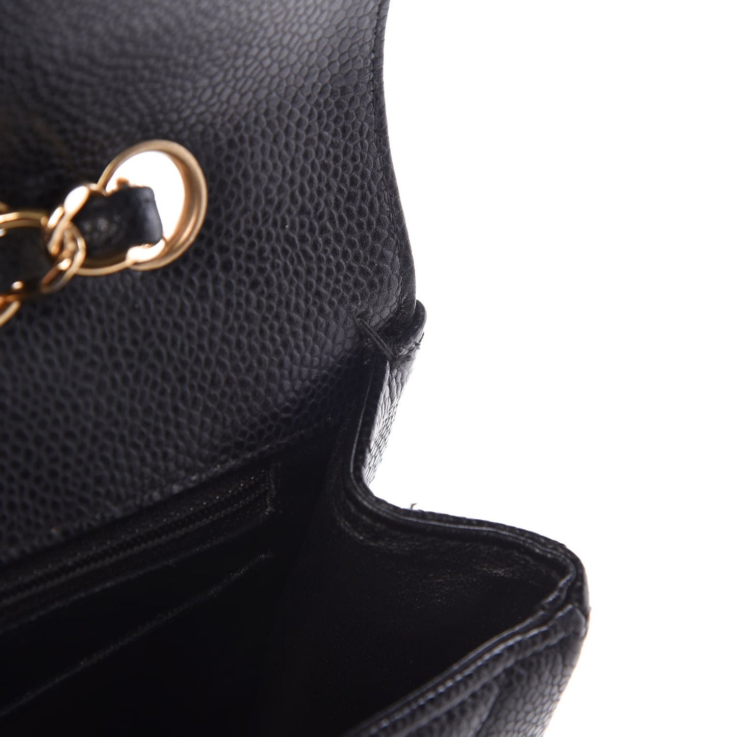 Caviar Quilted Jumbo Single Flap Black