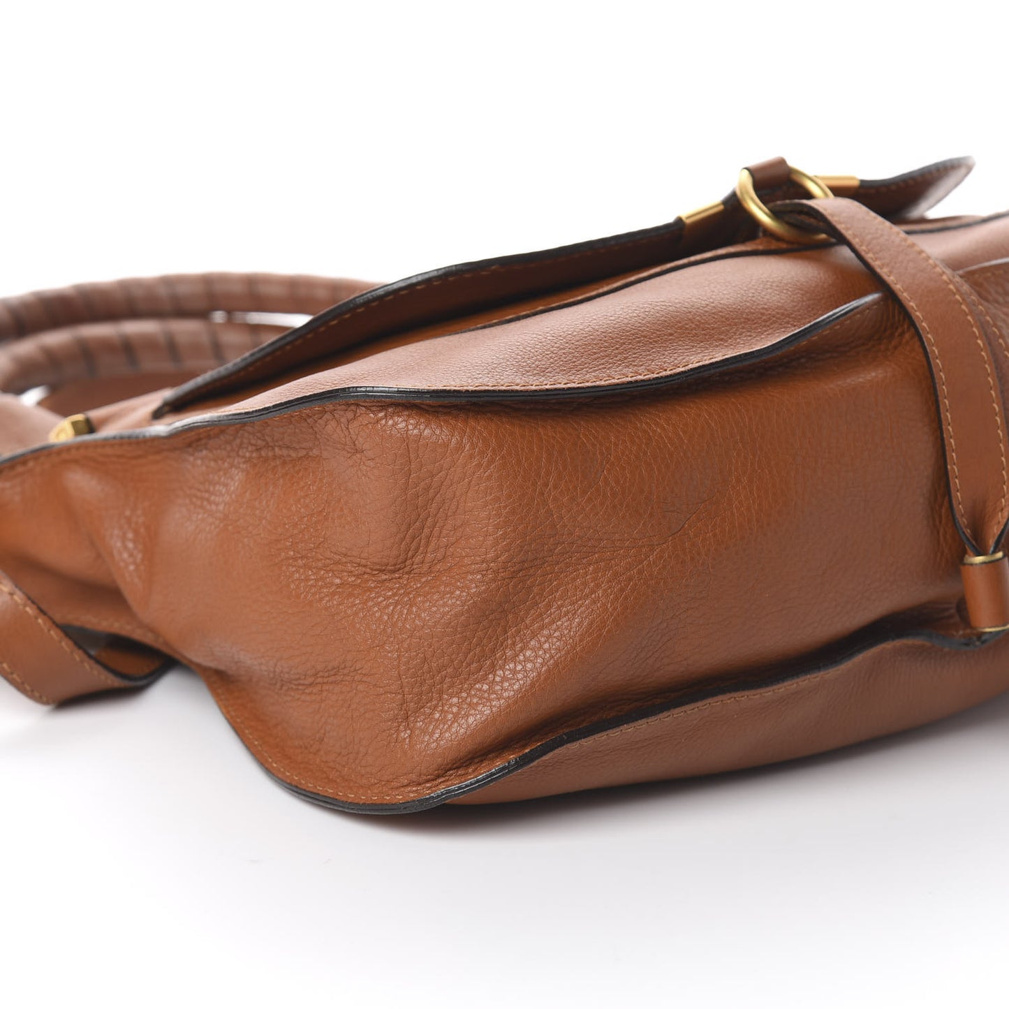 Calfskin Medium Marcie Satchel Tan