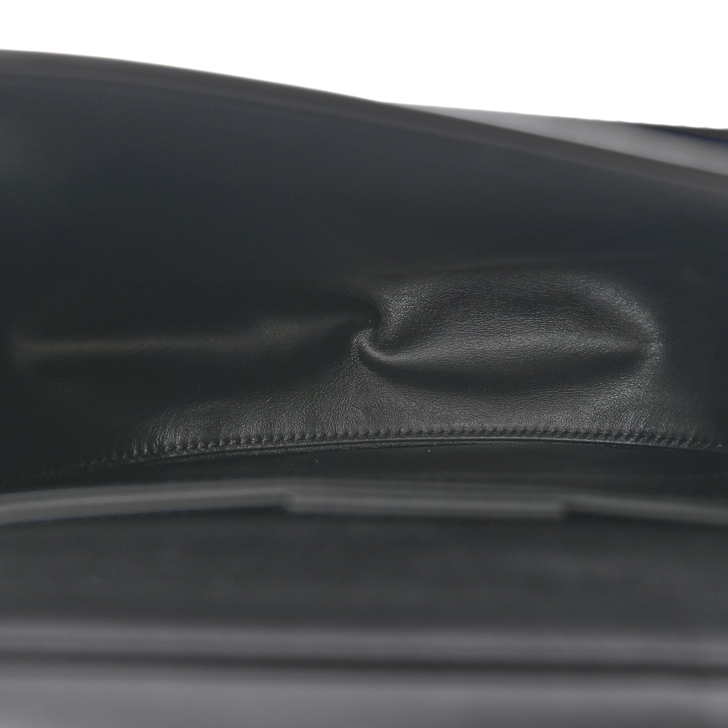 Calfskin Large Vela Flap Bag Black