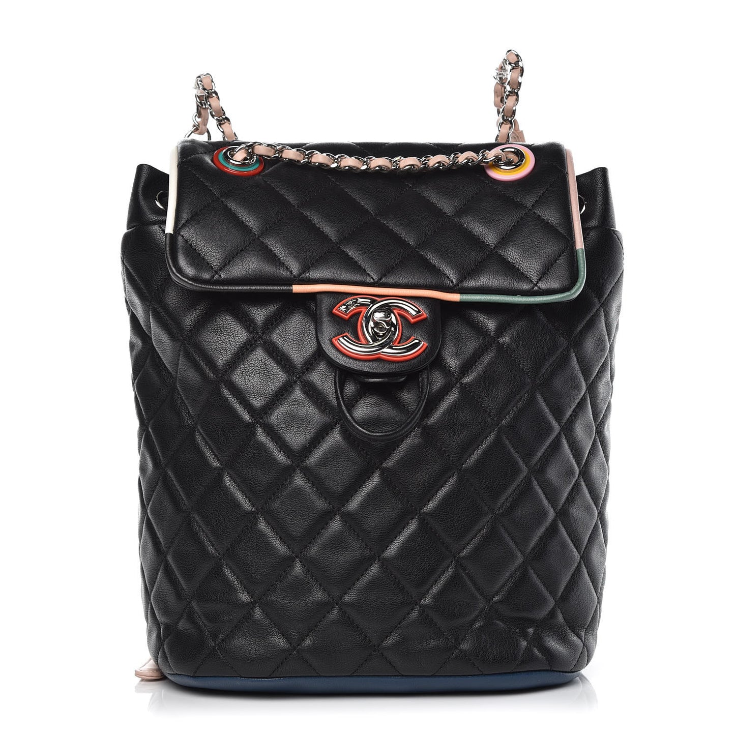 Lambskin Quilted Small Cuba Urban Spirit Backpack Black
