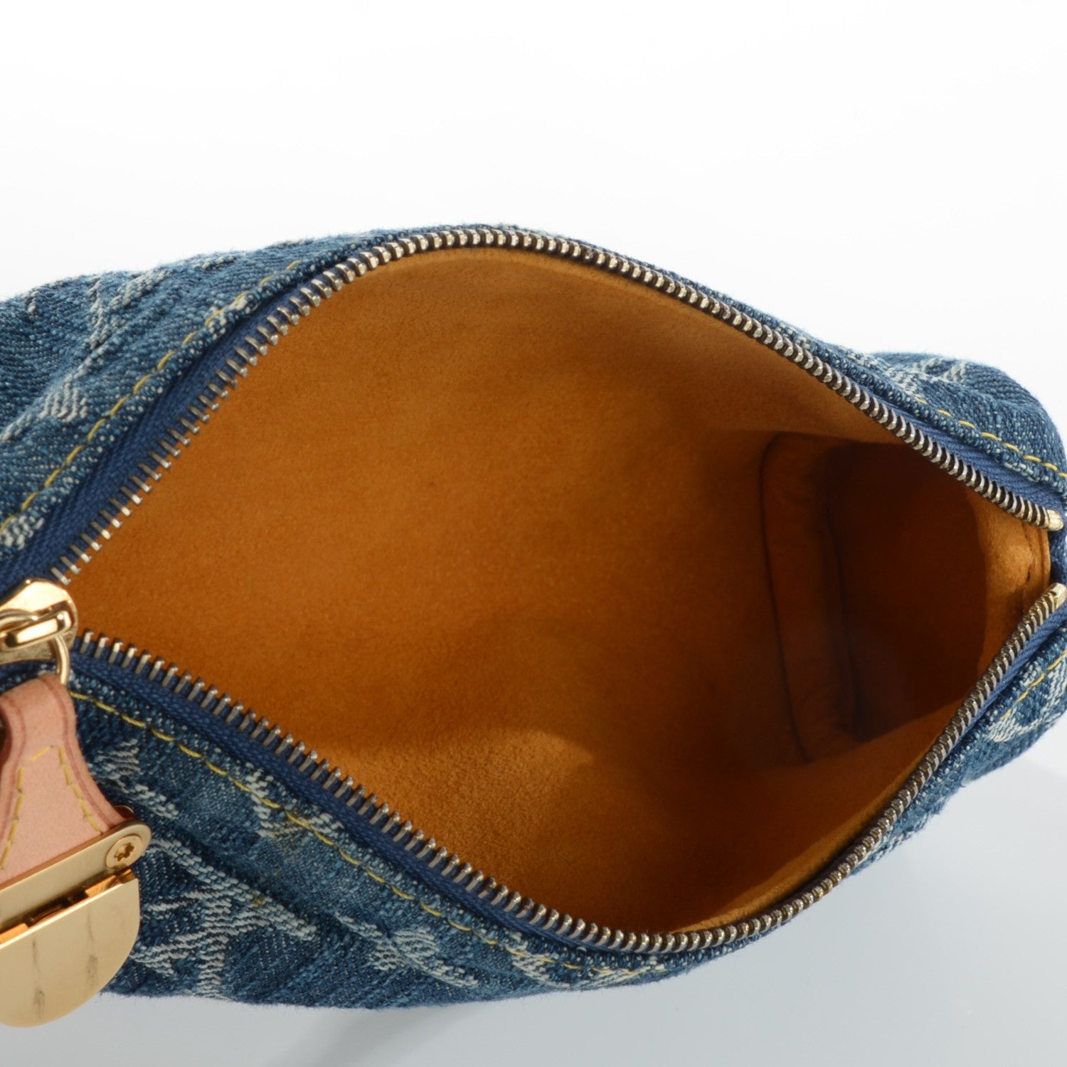 Louis Vuitton Denim Speedy GM Pochette Case 5 of 7