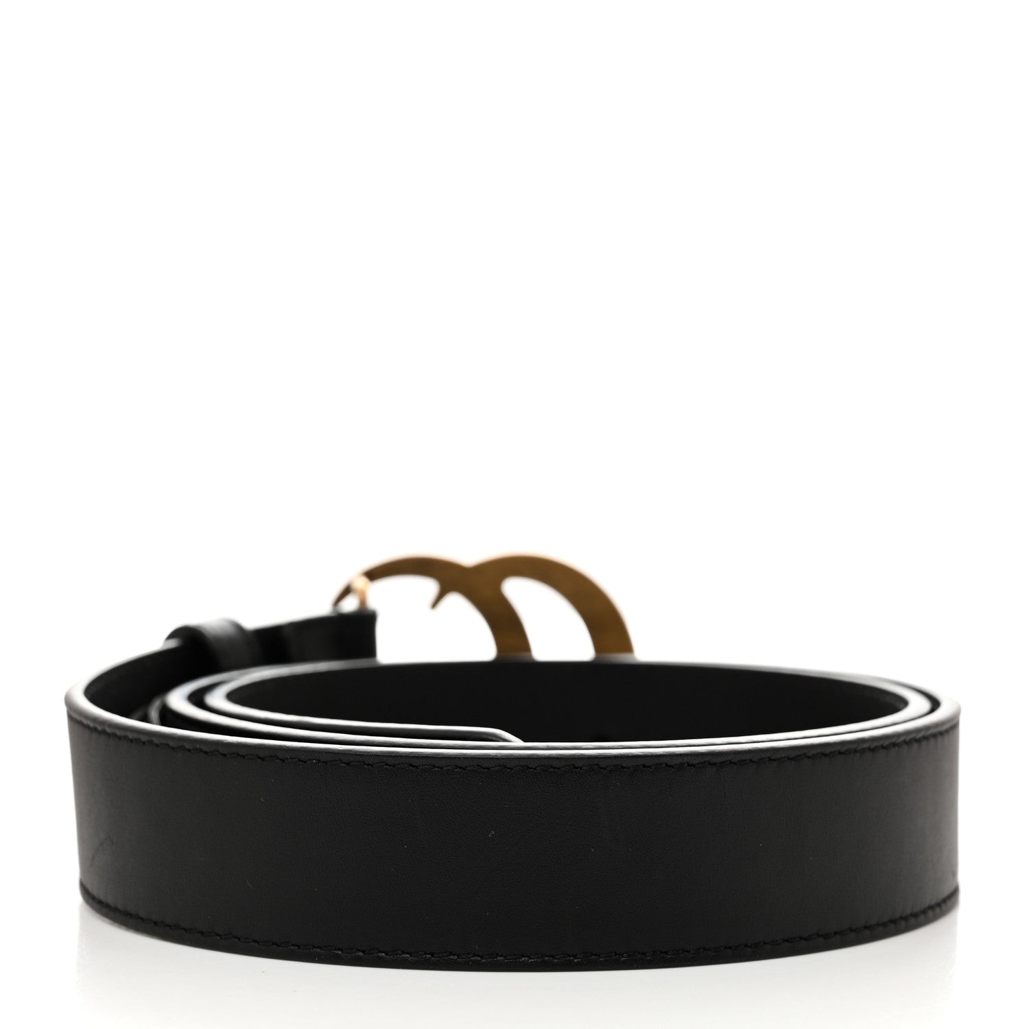 Gucci Calfskin Double G 30mm Belt 80 32 Black 2 of 5