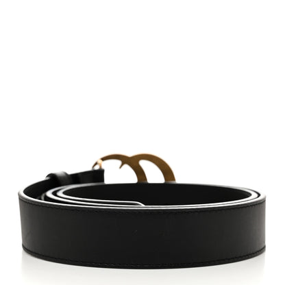 Gucci Calfskin Double G 30mm Belt 80 32 Black 2 of 5