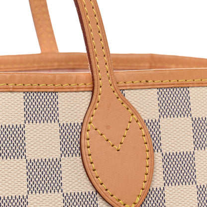 Louis Vuitton Damier Azur Neo Neverfull MM Rose Ballerine 12 of 13