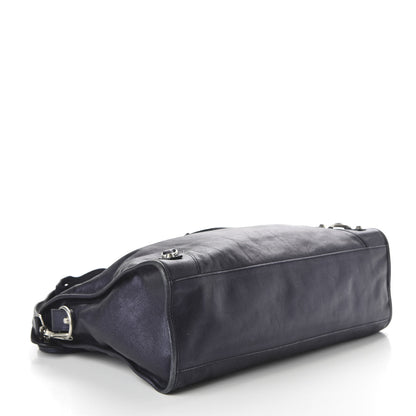 Balenciaga Laminated Agneau Classic Silver Hardware City Maree 4 of 10