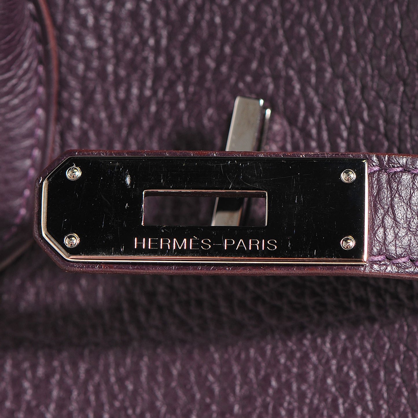 Taurillon Clemence Birkin 35 Raisin