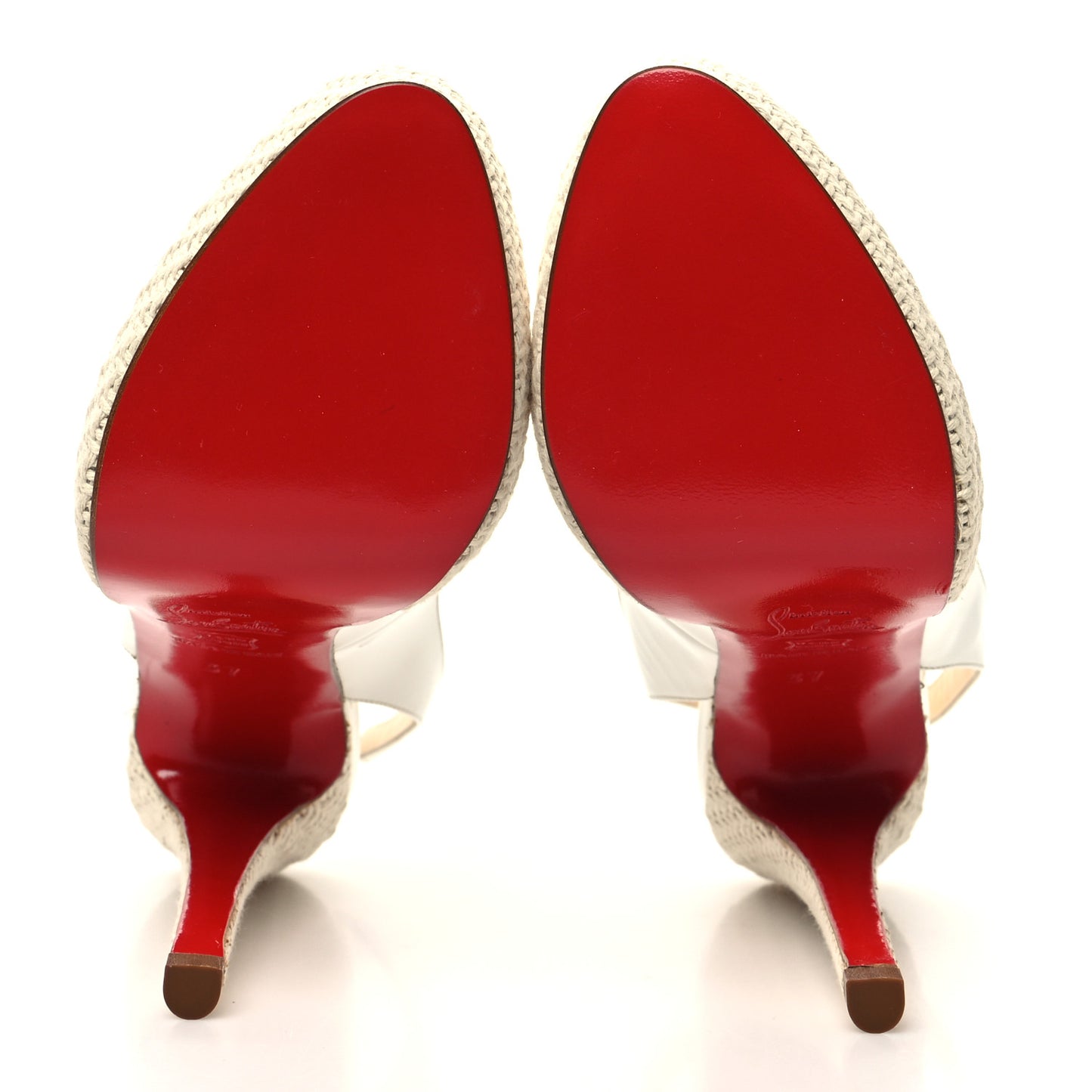 Patent YoYo Zeppa 120 Platform Slingback Peep Toe Pumps 37 White