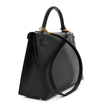 Hermes Epsom Kelly Sellier 32 Black 3 of 15