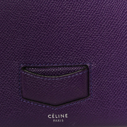 Celine Grained Calfskin Large Trotteur Multifunction Flap Wallet Purple 13 of 14