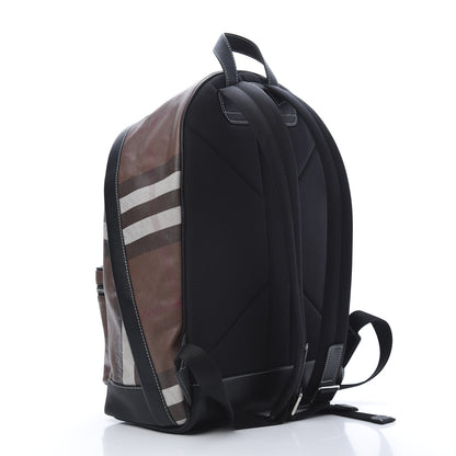 Burberry E-Canvas Check Backpack Dark Birch Brown 2 of 10