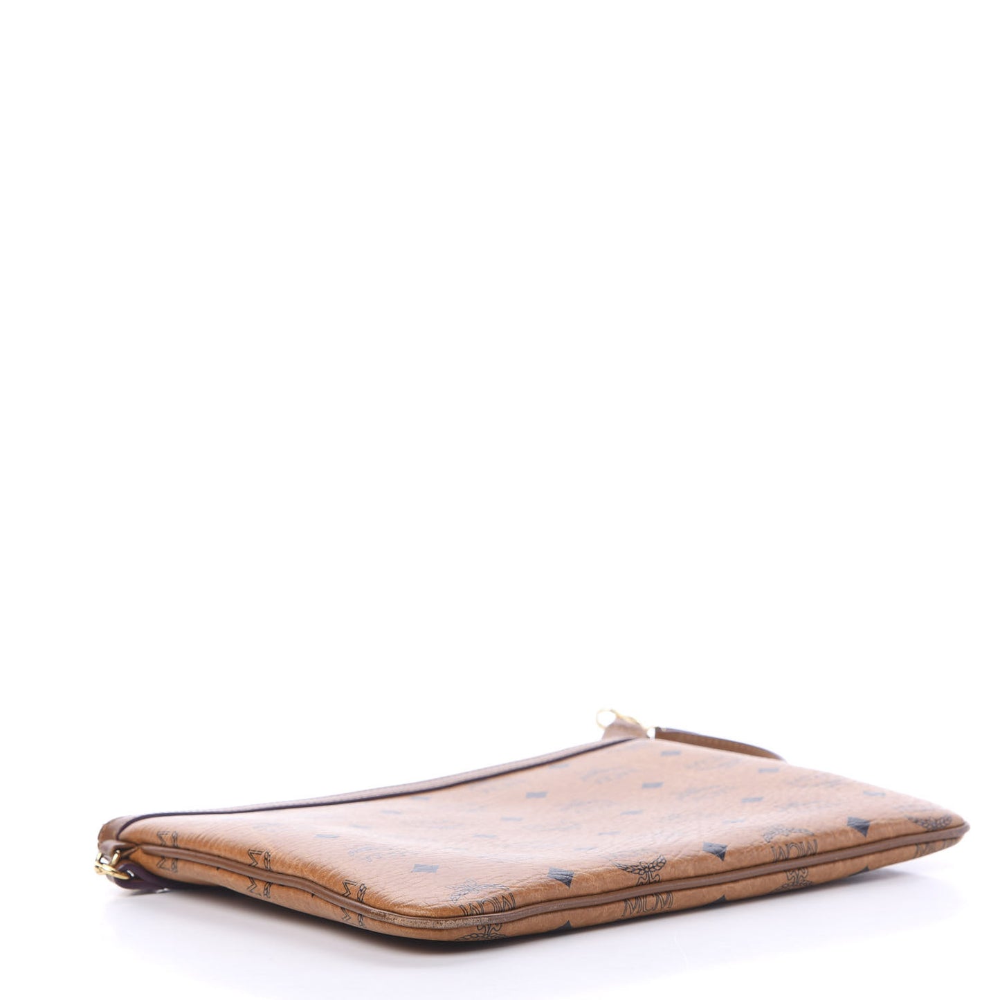 Visetos Medium Stark Wristlet Pouch Cognac
